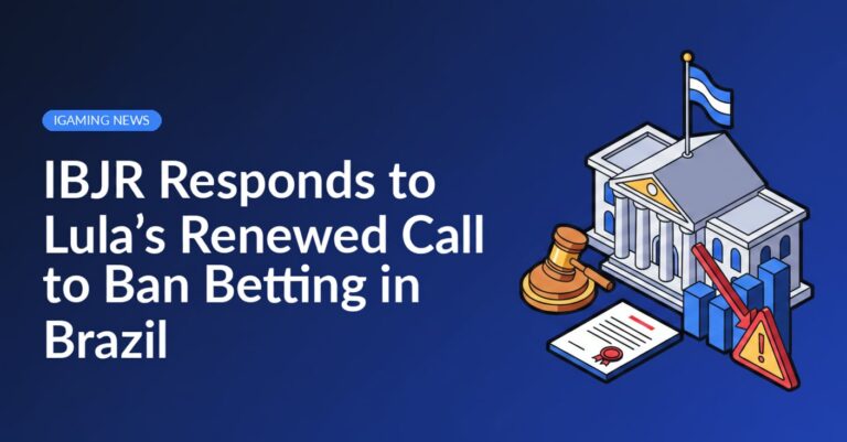 Government building with Brazilian flag, judge's gavel striking document, bar chart displaying a warning symbol.